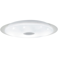 MORATICA-A Lampa plafon LED Ø 57cm 36W 2700-6500K biała/transparentna EGLO 98219