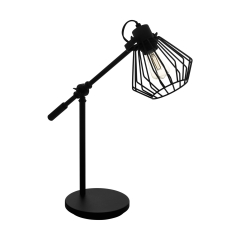TABILLANO lampa stołowa regulowana 1 płom. czarna EGLO 99019