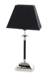Lampa srebrna z czarnym abażurem 143503 Art-Pol