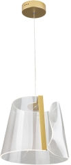 SEDA Lampa wisząca LED Ø 31cm 8W 3000K szampańskie złoto Maxlight P0384 