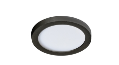 Slim 9 Round recessed luminaire 3000K black chrome white IP44 Azzardo AZ2834