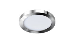 Slim 9 Round recessed luminaire 3000K black chrome white IP44 Azzardo AZ2861