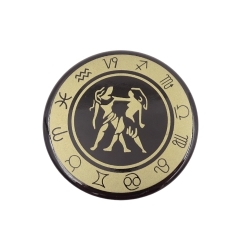 Gemini - zodiac sign - magnet. Wed 6cm; enameled metal