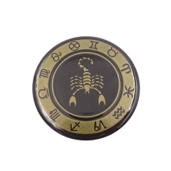 Scorpio - zodiac sign - magnet. Wed 6cm; enameled metal