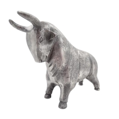 Taurus - a sign of the zodiac- TAU, aluminum figurine