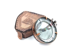 Kompas magnetyczny - map reader w skórzanym etui NC2929