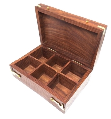 Pudełko drewniane z 6 przegródkami - RCW Box
