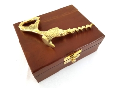 Brass Corkscrew and Opener - Fish - In Box - 7011 GiftDeco