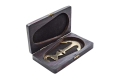 Brass bottle opener - NI5277A - Anchor in a rosewood box