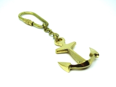 Brass key ring - anchor KR104