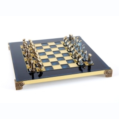 Exclusive Cycladic metal chess pieces; 28x28cm, S22B GiftDeco
