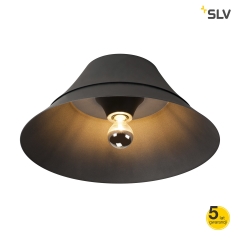 BATO ceiling lamp E27 black IP20 SLV Spotline 1000443