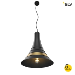 BATO hanging lamp E27 gold, black IP20 SLV Spotline 1001265
