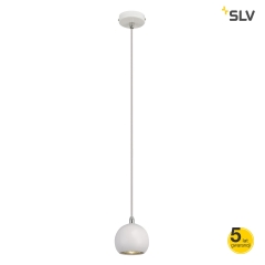 Lampa zwis pojedynczy LIGHT EYE BALL GU10 biały/chrom SLV 133491