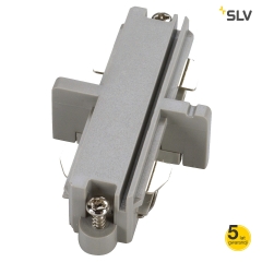 Łącznik wzdłużny, elektryczny 1-fazowy srebrnoszary natynkowy SLV 143092