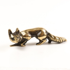 The creeping fox, figurine Brass MAR019