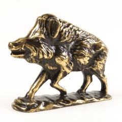Figurine wild boar in motion based on Brass MAR038