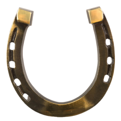 Patinated horseshoe Brass MAR31
