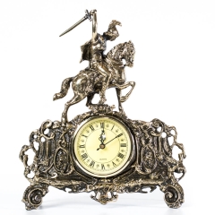 Clock with a rider on a horse - Saint George, Brass No. 283