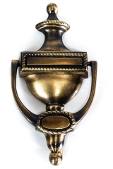 Door knocker decorated version Brass MAR025