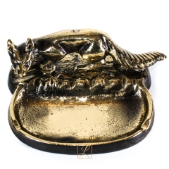 Brass FOX ashtray