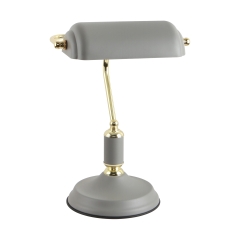 ROMA Lampa stołowa regulowana E27 szara/złota Zuma LINE A2048-GR