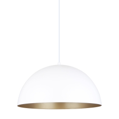 Vela Lampa wisząca Ø 40cm E27 biała/złota Zuma LINE A8001XL-WH