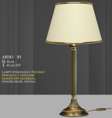 Lampa stołowa 1 płom. Ardo różne abażury B1 B1M ICARO