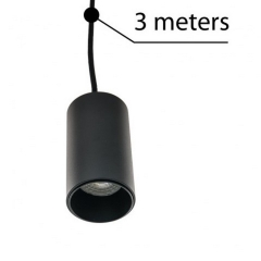  ZIKO pendant module lamp 3m GU10 black Azzardo AZ3411