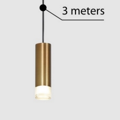 ZIKO pendant module lamp 3m G9 satin gold Azzardo AZ3457