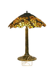 Amber B2 openwork tree lamp
