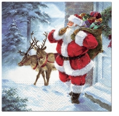 Pl Serwetki Santa Is Coming 163405