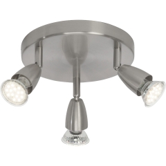Amalfi lampa plafon spot 3 płom. satyna nikiel Brilliant G21534/13
