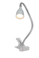 Anthony lampa biurkowa na klips LED 2,4W 3000K szara Brilliant G92936/11