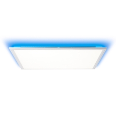 Alissa lampa plafon LED RGB z pilotem 60x60cm 42W 2700-6200K srebrnoszary Brilliant G97022/58