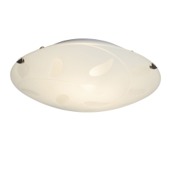 Melania lampa plafon 1 płom. Ø 25cm biała/chrom Brilliant G98841/70