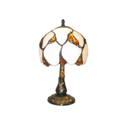 Night lamp 1 flame glass with amber G18