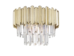 Gladius lampa plafon kryształowy Ø 41cm 5 płom. złota C0535-05B-F4J7 Zuma Line