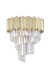 Gladius Lampa plafon kryształowy Ø 43cm 5xE14 złoty Zuma LINE C0535-05C-F4J7