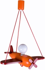 Lampa wisząca Clipper  104.23.18 pomarańczowa czerwona Hellux
