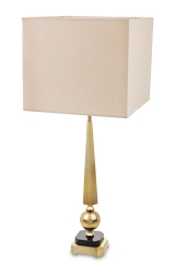Lampa metal marmur z abażurem  145752 Art-Pol