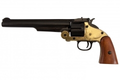 Gold and black Smith & Wesson revolver from 1869 Denix 1008L - replica