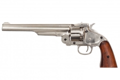 Smith & Wesson chrome revolver from 1869 Denix 1008NQ - replica