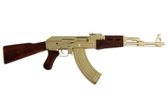 Gold AK-47 assault rifle Denix 1086L - replica