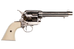 Silver Colt Peacemaker 5.5 USA 1873. DENIX 1150NQ - replica