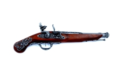 English silver rocket pistol from the 18th century Denix 1196G - replica