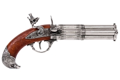 Four-barrel rocker gun France 18th century Denix 1307 - replica