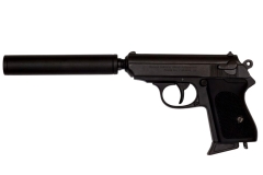 German Walther PPK pistol with silencer, Germany 1931 Denix 1311 - replica