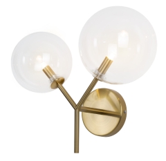 Lollipop Lampa kinkiet 2 płom. złota W0254 MAXLIGHT