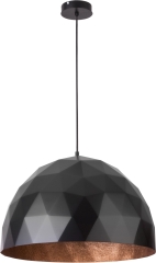  Diament L Lampa wisząca Ø 50cm czarna/miedziana Sigma 31368